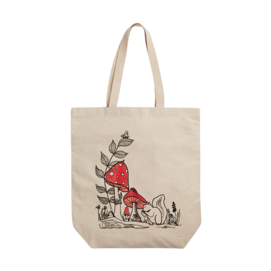 Mushroom Canvas Tote Bag