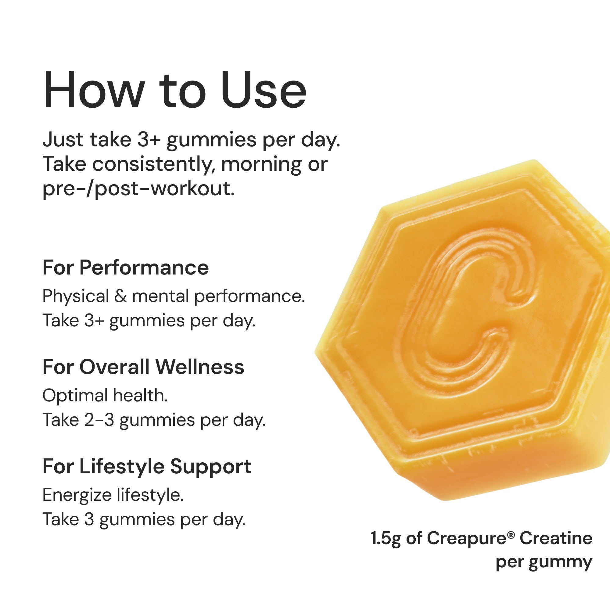 Mynded Creatine + Mushroom Daily Nootropic Gummies