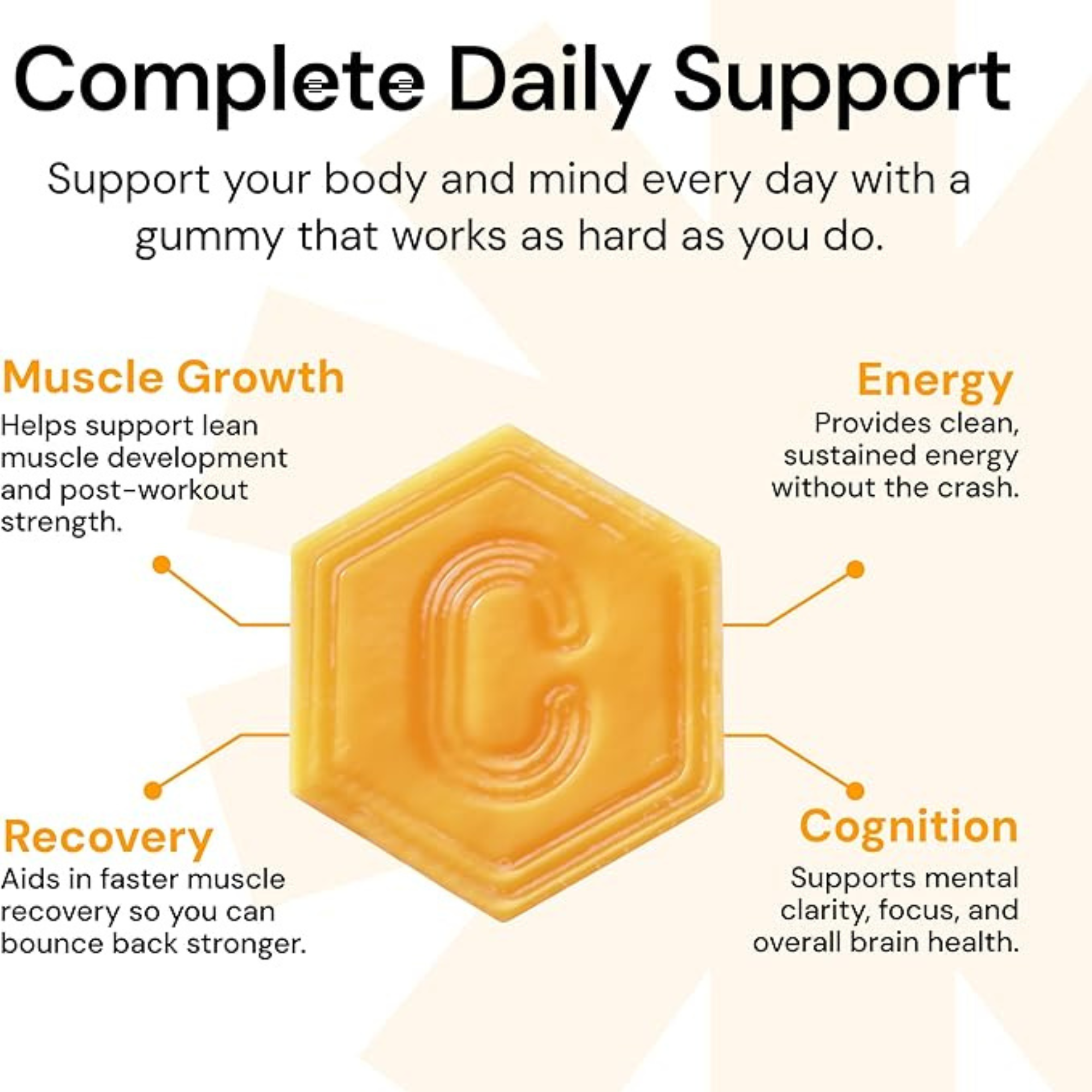 Mynded Creatine + Mushroom Daily Nootropic Gummies