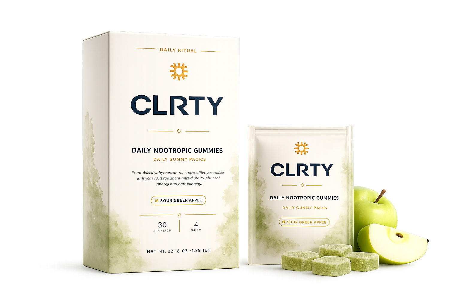 Sour Green Apple Daily Nootropic Gummies